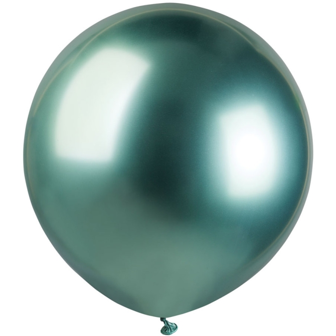 3 Ballons Vert Chrom 48cm 