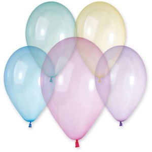 10 Ballons Rainbow Cristal Ø33cm
