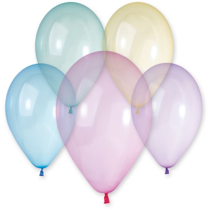 10 Ballons Rainbow Cristal 33cm 