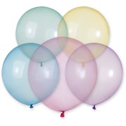5 Ballons Rainbow Cristal Ø48cm