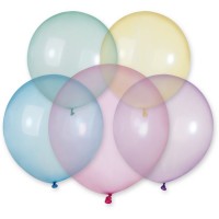 5 Ballons Rainbow Cristal 48cm
