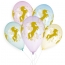 5 Ballons Licorne Or 33cm