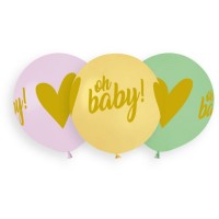 3 Ballons Oh Baby 48cm