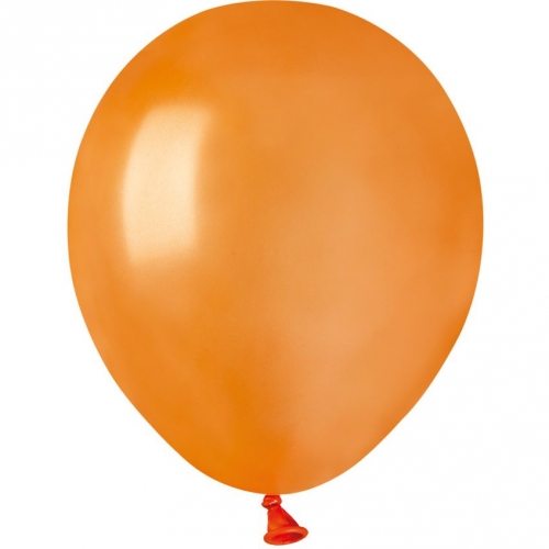 50 Ballons Orange Nacré Ø13cm 