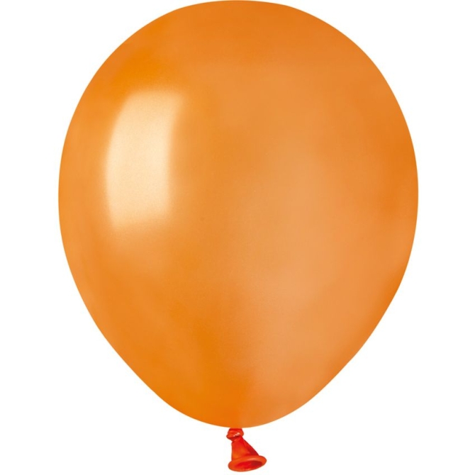 50 Ballons Orange Nacr 13cm 