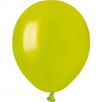 50 Ballons Vert anis Nacr 13cm