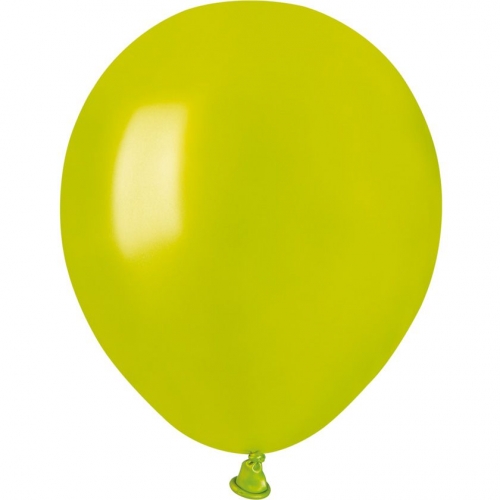 50 Ballons Vert anis Nacré Ø13cm 