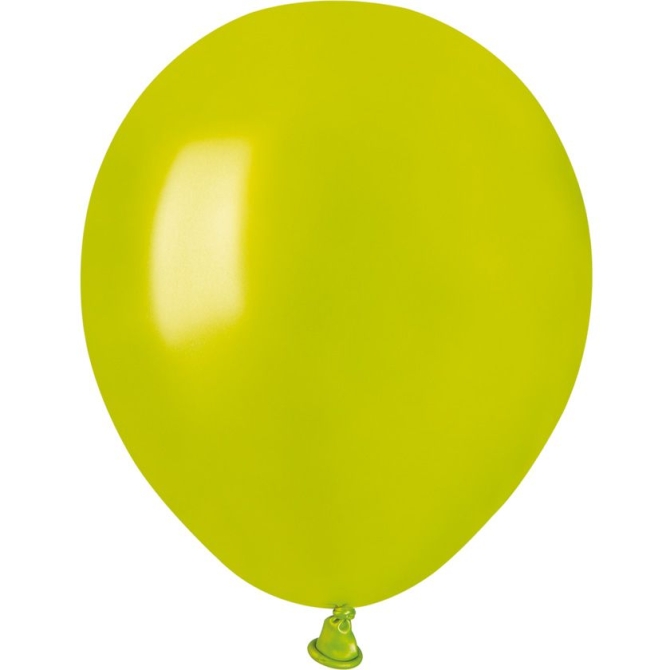 50 Ballons Vert anis Nacr 13cm 