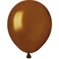 50 Ballons Marron Nacr 13cm