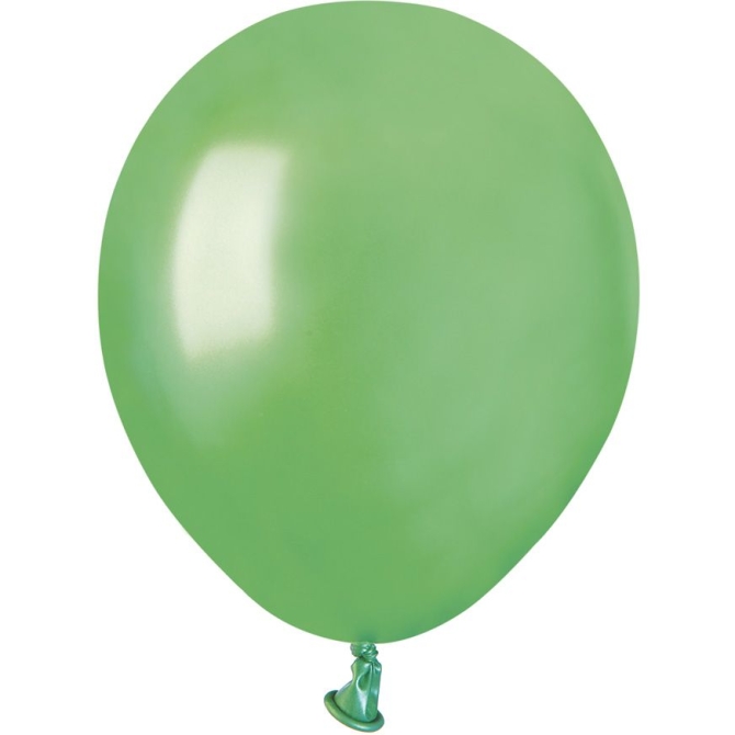 50 Ballons Vert menthe Nacr 13cm 