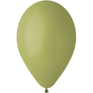 10 Ballons Vert olive Mat 30cm