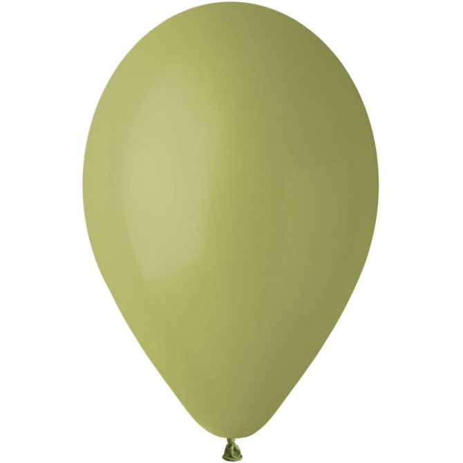 10 Ballons Vert olive Mat 30cm 