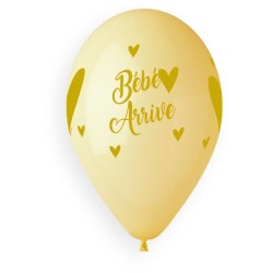 5 Ballons Bb Arrive Multicolore 33cm. n1