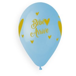 5 Ballons Bb Arrive Multicolore 33cm. n2