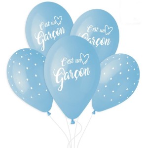 5 Ballons C'est un Garon 33cm