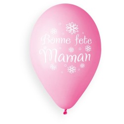 5 Ballons Bonne Fête Maman Ø33cm. n°2