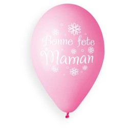 5 Ballons Bonne Fte Maman 33cm. n2