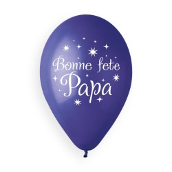 5 Ballons Bonne Fte Papa 33cm. n3