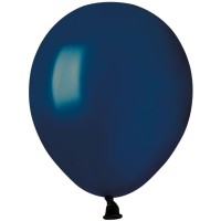 50 Ballons Bleu Marine Mat 13cm
