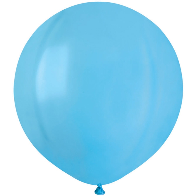 25 Ballons Bleu lagon Mat 48cm 