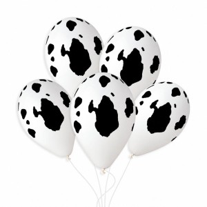 6 Ballons Motif Vache �33cm