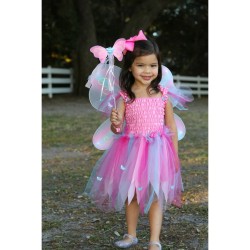 Déguisement Papillon Robe,  Ailes & Baguette Taille 5-6 ans. n°2