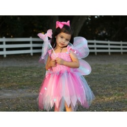 Déguisement Papillon Robe,  Ailes & Baguette Taille 5-6 ans. n°3
