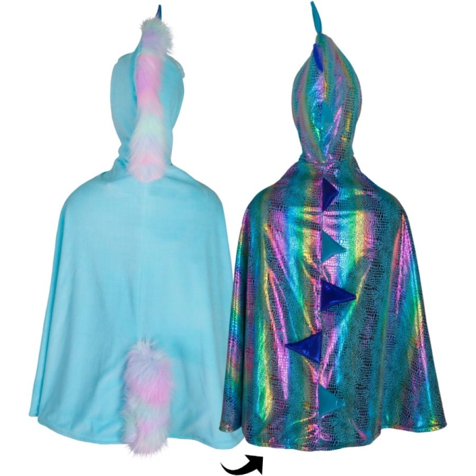 Cape Rversible Licorne / Dragon Taille 5-6 ans 