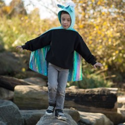 Cape Rversible Licorne / Dragon Taille 5-6 ans. n5