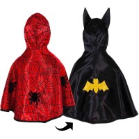 Cape Rversible Araigne/Chauve-Souris Taille 2-3 ans