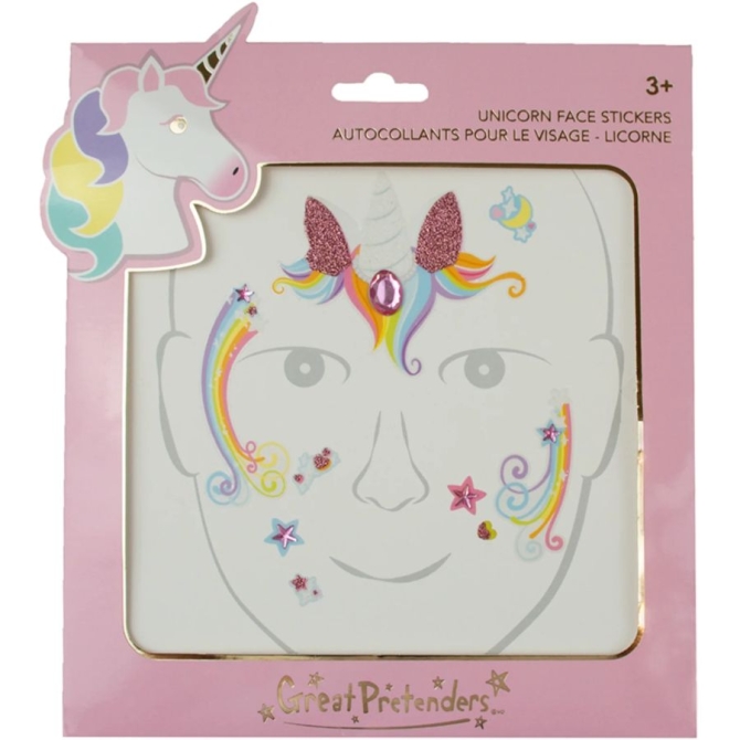 Stickers Visage - Licorne 