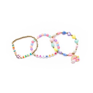 Set 3 Bracelets Rainbow Smileys