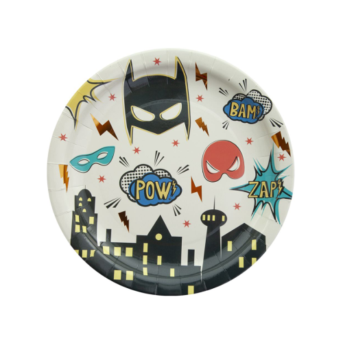 8 Petites Assiettes Super Hros Comics 