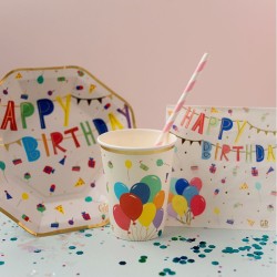 8 Gobelets Happy Birthday. n4