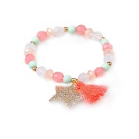 Bracelet Perles Etoile/Pompon