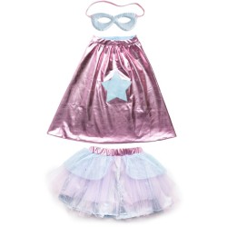 Dguisement Super-Hroine Tutu Rose / Bleu Clair - Taille 4-6 ans. n1