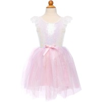 Dguisement Robe Licorne Iridescente Rose Taille 3-4 ans