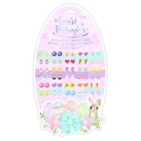 30 Paires de Boucles d'Oreilles Autocollantes - Pques