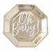 Contient : 1 x 8 Assiettes Gold - Oh Baby!. n°2