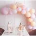 Kit Arche de 60 Ballons - Pche et Rose Mat. n2