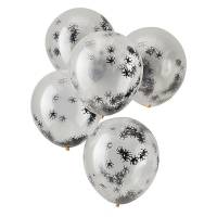 5 Ballons Confettis - Araigne