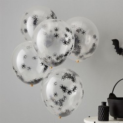 5 Ballons Confettis - Araigne. n1