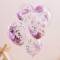 5 Ballons Confettis Rose images:#1