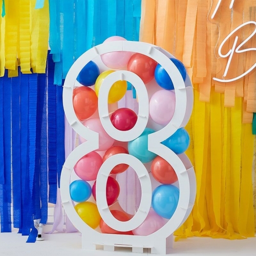 Structure  Ballons Chiffre 8 (81 cm) 