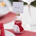 6 Marque-places Bonhomme de Neiges - Verre. n1