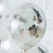 5 Ballons Confettis Etoiles - Argent images:#1