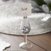 4 Marque-Places Verre  Vin. n2