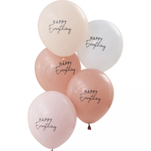 5 Ballons Happy Everything Arc-en-Ciel 
