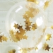 5 Ballons Confettis Etoiles - Or. n2