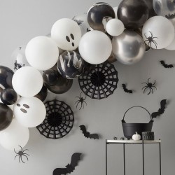 Kit Arche 40 Ballons Halloween - Noir et Blanc. n1